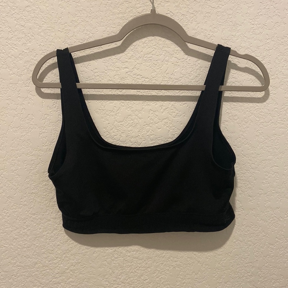 Pink Victoria’s Secret sports bra